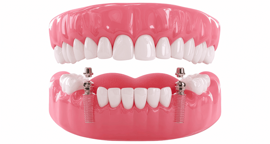Dentures with Dental Implants